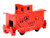 Old Time Red Caboose Die Cast Metal Collectible Pencil Sharpener
