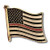 Backwoods Barnaby American Flag USA Thin Red Line Lapel Pin Pin Firefighter