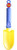 MidWest DCW410KH8 Wonder Woman Kids Garden Trowel, Blue Handle/Yellow Scoop