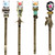 AUEAR 4 Pack Vintage Bobby Pins Flowers Crystal Hair Pins Rhinestone Hair Clips for Women
