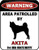 Top Shelf Novelties Warning 24hr by Akita 24 Hour Security Dog Sign SP560