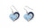 Aminco NCAA North Carolina Tar Heels Swirl Heart Earrings