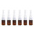 6 Pieces 5 ml Empty Plastic Nasal Spray Bottles Refillable Plastic Nasal Spray Bottles Pump Sprayer Nose Spray Refillable Bottle Brown