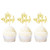 Ercaido 24 Pack Gold Glitter Oh Baby Cupcake Toppers Baby Shower Cupcake Picks Kids Birthday Party Cake Decorations Supplies