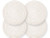Cotton Round Woven Coasters Drink - Handmade Braided Cup Coasters Absorbent Woven Coasters Hot Pads Mats for Drink Home Kitchen Heat-Resistant Reusable Non-Slip  4 pcs white