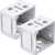 Jetec 1 Inch Blind Brackets White Profile Box Mounting Bracket Window Blinds Headrail Bracket  2