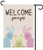 KLL Easter Garden Flag-Welcome Peeps Vertical Double Sized Seasonal Bunny Yard Flag Spring Easter Home Decor Outdoor Decoration Small 12.5X 18