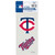 WinCraft MLB Minnesota Twins Perfect Cut Decal  Set of 2  4 inch x 4 inch