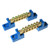RLECS 2pcs Terminal Bus Bar Terminal Block Brass Wire Screw Terminal Grounding Strip Bus Bar Block