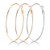 Marynn 3 Pairs Big Hoop Earrings Stainless Steel Hoop Earrings in Gold Plated Rose Gold Plated Silver for Women Girls  40mm