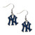 aminco New York Yankees Dangle Logo Earring Set MLB Charm Gift