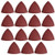 uxcell Detail Sander Sandpaper Triangular Sanding Paper Hook and Loop Sanding Pads Triangle Oscillating Multi Tool 150 Grits 15pcs