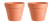 2 Pack - 3.5" Terra Cotta Clay Pots