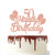 Rose Gold Glitter Happy 50th Birthday Cake Topper - Hello 50 Cheers To 50 Years - 50th Birthday 50th Balloon Party Decorations Supplies