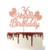 Rose Gold Glitter Happy 36th Birthday Cake Topper - Hello 36 Cheers To 36 Years - 36th Birthday 36th Balloon Party Decorations Supplies