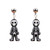 KESYOO 1 Pair Halloween Fear Skull Ghost Head Earrings Drop Dangle Earring Costume Festival Ear Jewelry for Women Girls  BoyA  Halloween Supplies