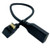Seadream 3A Down Angled Micro USB 2.0 Male to Type C Female Extender CableUSB Type-C Female to 90 Degree Angled Micro USB Male Data Sync and Charging Cable for Tablet  and  Mobile Phone  Black
