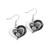 Aminco NBA Brooklyn Nets Swirl Heart Earrings