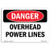 OSHA Danger Sign - Overhead Power Lines   Plastic Sign   Protect Your Business Construction Site Warehouse  and  Shop Area    Made in The USA