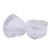 4ml 0.14oz Mini Empty Clear Refillable Plastic Heart Shape Pot Jars Bottles Make up Cosmetic Sample Containers with Lids for Nail Powder Eye Shadows Lip Balm Face Creams Sampling Pack of 24