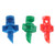 Asodomo 150Pcs Misting Nozzle Sprinkler Irrigation Heads Micro Garden Lawn Water Spray 360 Degree Atomizing Watering Droppers Sprinklers Irrigation System