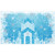 Allenjoy 5x3ft Blue Ice Castle Photography Backdrop Supplies for Winter Wonderland Snow Princess Birthday Party Decors Customizable Baby Shower Props Studio Portrait Pictures Photoshoot Favors Banners