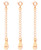 LANCHARMED 925 Sterling Silver Chain Extenders for Jewelry Making- Necklace Bracelet Anklet Extenders for Women 3 Pack 2 inch Extenders Rose Gold LANCHARMED 925 Sterling Silver Chain Extenders for Jewelry Making- Necklace Bracelet Anklet Extenders for Women 3 Pack 2 inch Extenders Rose Gold