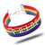 JinYu LGBT Bracelet Lesbian Pride Jewelry Rainbow Pride Bracelet  and  Perfect Gay Lesbian Braided Bracelet Gifts Men  and  Women