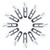 12pcs 4.1inch Sewing Scissors Yarn Thread Cutter Small Snips Trimming Nipper  for Stitch Small Plants Crafts DIY Projects.