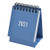 HSada Mini Desk Calendar 2021 - Standing Flip Monthly Calendar 2021 Desktop Calendar for Planning Organizing Daily Schedule - Desktop Calendar for School Home Office  Blue