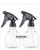 Mozza Empty Spray Bottle Refillable Container Fine Mist Sprayer. 8 Oz Adjustable Fine Mist Trigger Sprayer for Hair Spray.  Pack 2
