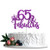 Purple Glittery 65  and  Fabulous Cake Topper Happy 65th Birthday Cake Decor Cheers to 65 Years Party Decorations Supplies  Purple 65  and  Fabulous