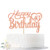 Rose Gold Glitter Happy 40th Birthday Cake Topper Hello 40 Cheers to 40 Years Old 40 Years Old Party Supplies Decoration