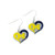 Aminco NCAA Michigan Wolverines Swirl Heart Earrings