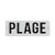 Abbott Collection 27-FORGE-02 Cast Iron Wall Sign Plage