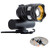 CHIYOU Bicycle Headlight USB Rechargeable 350 Lumen LED Bike Front Light High Bright 4 Hours Mountain Road Cycling Safety Commuter Flashlight with 3 Modes Waterproof Bicycle Light  Black