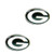 aminco Green Bay Packers Post Stud 3 4 Inches Charm Earring Set