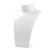 Academyus Plastic Mannequin Bust Jewelry Necklace Earrings Display Stand Organizer Holder White