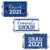 Class of 2021 Graduation Party Mini Candy Bar Wrappers 45 Stickers  Blue and White