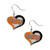 aminco Oregon State Beavers Swirl Heart Dangle Earring Set Charm Gift NCAA