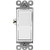 ENERLITES Illuminated Decorator Paddle Light Switch Single Pole Push-In and Side Wiring Copper Wire Only Grounding Screw Residential Grade 15A 120-277V UL-Listed 91160-W White