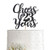 23 Black Glitter Happy 23rd Birthday Cake Topper Cheers to 23 Years Party Cake Topper Decorations Supplies