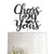 29 Black Glitter Happy 29th Birthday Cake Topper Cheers to 29 Years Party Cake Topper Decorations Supplies