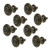 Geesatis 8 Pcs Jewelry Box Knobs Wooden Box Case Decoration Handle Pull Chest Box Drawer Knobs Bronze Tone Metal Knobs