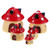 ARTIBETTER 5pcs Mini Resin Mushroom House Miniature Ornaments Fairy Garden Bonsai Decor for Fairy Garden Micro Landscape Moss Dollhouse Decor Red