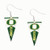 Oregon Ducks NCAA Pennant Dangle Earrings Charm Gift Set