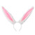Amosfun Easter Decorations Easter Rabbit Ear Hair Bands Lovely Hair Hoops Unique Headdress Hair Accessories Party Favors Supplies for Festival  White plus  Pink