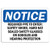 Notice - Required PPE to Enter Safety Shoes Hard Sign   Label Decal Sticker Retail Store Sign Sticks to Any Surface 8 inch