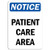 Notice - Patient Care Area Sign   Label Decal Sticker Retail Store Sign Sticks to Any Surface 8 inch
