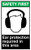 Ear Protection Required Safety First OSHA ANSI Label Decal Sticker 8 inch
